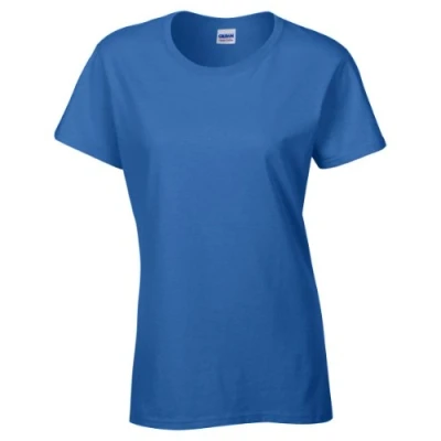 Afbeelding van Gildan Dames T shirt met korte mouwen van dik katoen, Royal Blauw