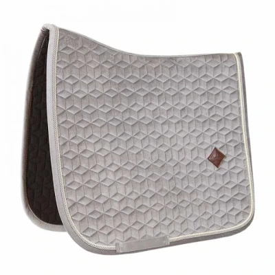Afbeelding van Kentucky Zadeldekje Basic Velvet Dressuur Beige Cob