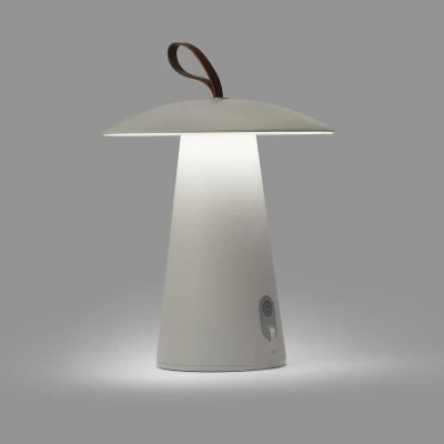 Afbeelding van Faro Task wit draagbare led buitenlamp touch dim IP54 oplaadbaar