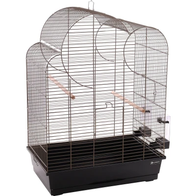 Afbeelding van FLAMINGO Parkietenkooi Wammer 1 54x34x75 cm metallic taupe