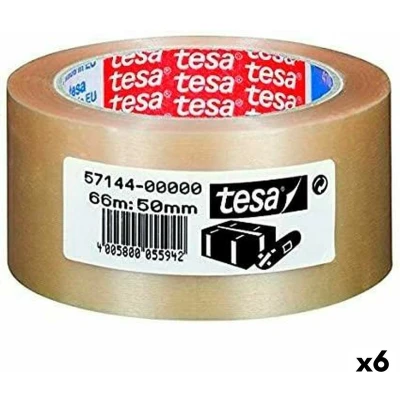Afbeelding van Plakband TESA Verpakking Extra sterk Transparant PVC 50 mm x 66 m (6 Stuks)