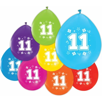 Afbeelding van Ballonnen 11 jaar verjaardag
