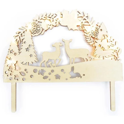 Afbeelding van Scrapcooking Taarttopper Led Woodland