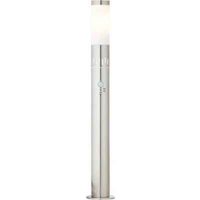 Afbeelding van Brilliant 96413/82 Leigh Staande buitenlamp met bewegingsmelder E27 RVS