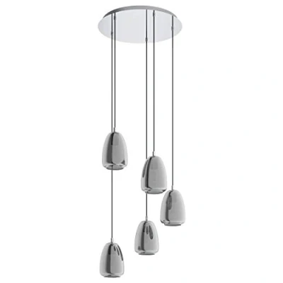 Afbeelding van EGLO Alobrase Hanglamp 5 lichts Ø54 cm E27 Chroom