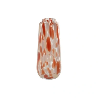 Afbeelding van Vaas Home ESPRIT Crème Terra cotta Kristal Modern 12,5 x 30 cm