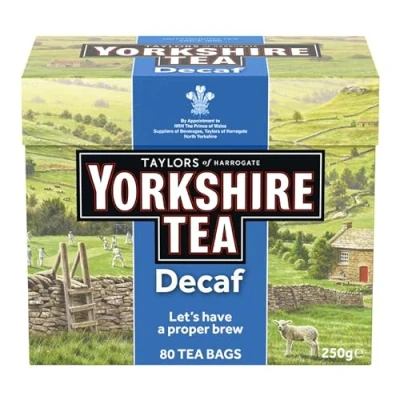 Image de Yorkshire décaféiné sachets de thé 80 250g