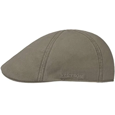 Afbeelding van STETSON Level Gatsby pet voor heren platte zomerpet met klep, lente/zomer, Olijf
