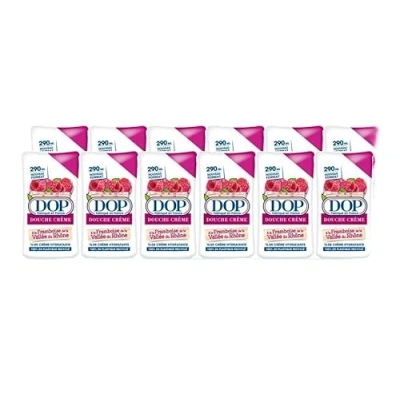 Image de Dop Gel douche Crème Parfum Framboise de la Vallée du Rhône, Lot 12 x 290 ml