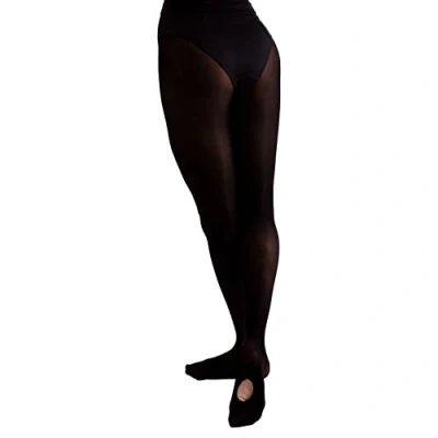 Afbeelding van Balletdanspanty voor dames en meisjes, 60 denier, zwart.