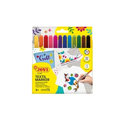 Afbeelding van Textielstift Jovi assorti set à 12 stuks