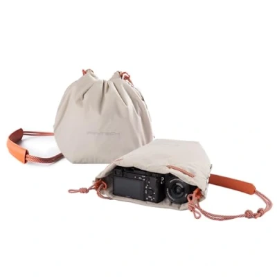 Afbeelding van PGYTECH OneGo cameratas met trekkoord, zachte en elegante schoudertassen, compatibel spiegelloze actiecamera&#039;s, Wit