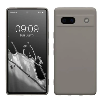 Afbeelding van kwmobile telefoonhoesje geschikt voor Google Pixel 7a Hoesje smartphone Precisie camera uitsnede In steengrijs