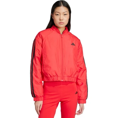 Afbeelding van adidas Sportswear Essentials 3 Stripes Insulated Crop Bomberjack Dames Rood M