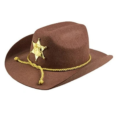 Afbeelding van Boland Hoed Deputy sheriff Bruin 59 Volwassenen Mannen Cowboy Indiaan