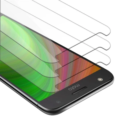 Afbeelding van Cadorabo 3x Screenprotector geschikt voor Motorola MOTO Z PLAY Beschermende Pantser Film in KRISTALHELDER Getemperd (Tempered) Display beschermend glas 9H hardheid met 3D Touch