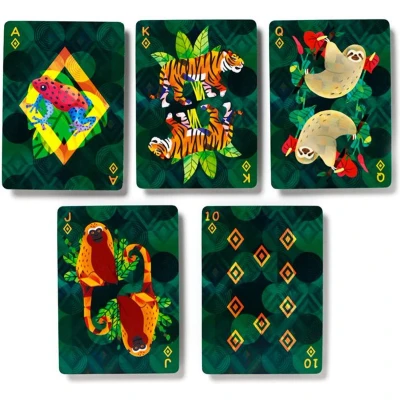 Afbeelding van Kaartspel/Speelkaarten Animal Kingdom Dierenrijk 8.5x6cm