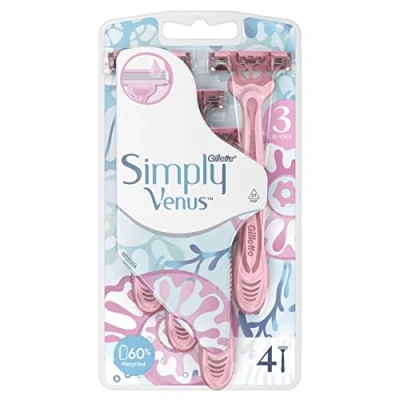 Afbeelding van x6 Gillette Venus Simply 3 Wegwerpmesjes 4 Stuks