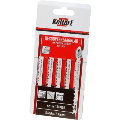 Afbeelding van Kelfort Decoupeerzaagblad hout KT101D blister van 5 zaagjes