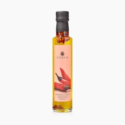 Image de Huile d&#039;Olive Vierge Extra &#039;Piment Rouge&#039; (Verre 250 ml) La Chinata
