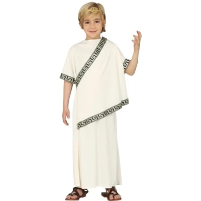 Afbeelding van Fiestas GUiRCA Romeinse keizerkostuum voor kinderen, jongens, 10 12 jaar