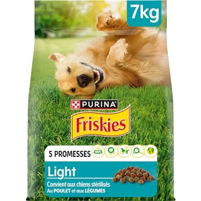 Afbeelding van 7kg Purina Friskies Light Hond Sterilised met Kip en Groenten Honden Droogvoer