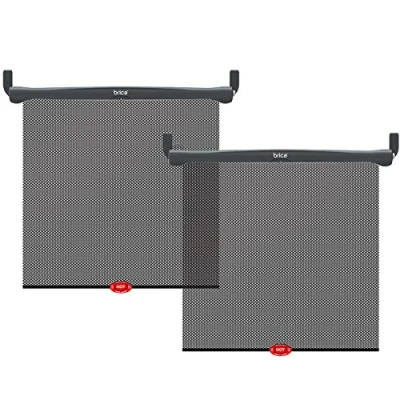 Image de Munchkin Brica by Pare soleil Auto Thermo Sensible, offre une protection maximale contre les UVA et UVB, filet de qualité premium, 2 pc