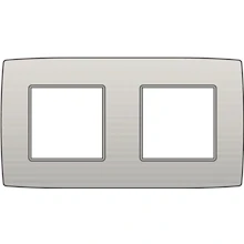 Afbeelding van Niko Tweevoudige horizontale afdekplaat, kleur Original light grey