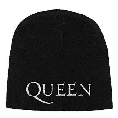 Afbeelding van Queen Logo Beanie Muts Zwart