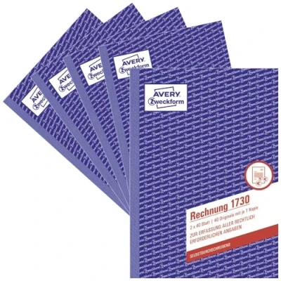 Afbeelding van AVERY Zweckformulierenboek &#039;Factuur&#039;, SD, 4+1 GRATIS
