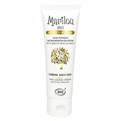 Image de Marilou Bio Crème Visage Anti âge Hydratante 100% Naturel à l&#039;Huile d&#039;Argan et au Beurre de Karité la Gamme Argan Tous Types Peaux Fabriqué en France 50 ml