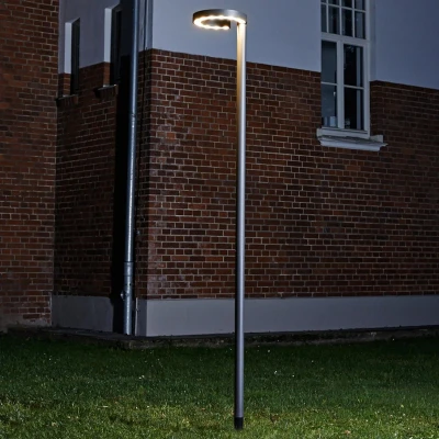Afbeelding van Lucande Lantaarnpalen 12lichts Aluminium, kunststof H: 200 cm grafiet Inclusief lichtbronnen