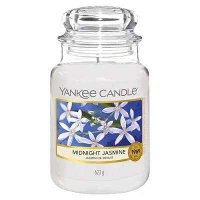 Afbeelding van Yankee Candle Geurkaars Large Midnight Jasmine 17 cm / ø 11