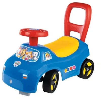 Afbeelding van Smoby Kinderautodrager 2 in 1 Paw Patrol Kofferbak onder het zadel + claxon Vanaf 10 maanden Gemaakt Frankrijk