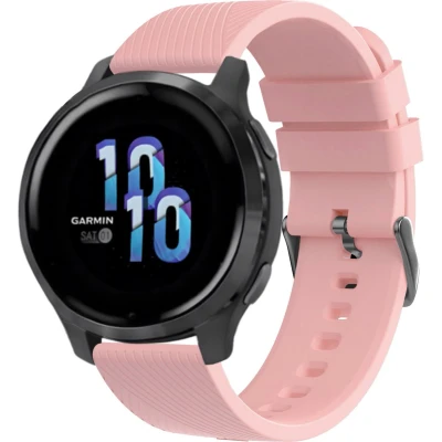 Afbeelding van iMoshion Siliconen Sport 22 mm bandje Geschikt voor Garmin Venu 2 / Fenix 7 Pro 7s 6 Vivoactive 4 Polar Grit X Vantage M2 V2 Roze