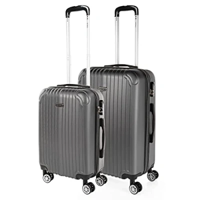 Afbeelding van ITACA set van 3 trolley koffers, 50, 60 en 70 cm, ABS, uitbreidbaar, hard, stevig licht, telescopisch handvat 4 wielen, geïntegreerd slot, voordelig