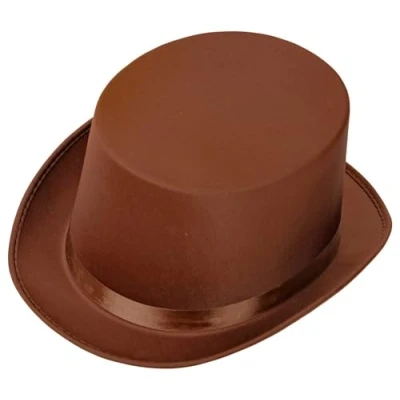Afbeelding van Widmann 09784 Cylindrisch bruin hoed accessoire themafeest carnaval