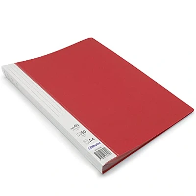 Afbeelding van Waytex 931333R Documentenbescherming, A4, 80 pagina&#039;s, premium polypropyleen, ondoorzichtig, identificeerbaar, 40 transparante hoesjes, rood
