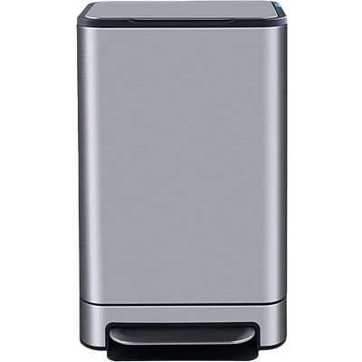 Afbeelding van DESQ® Prullenbak 40 liter Pedaalemmer RVS Binnenemmer Geurfilter Softclose Dutch Design Zilver