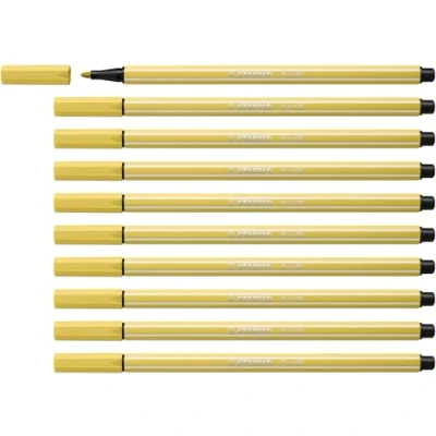 Afbeelding van Stabilo Viltstift pen 68/67 m mosterd 1 stuk 10 stuks