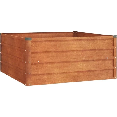 Afbeelding van Plantenbak verhoogd 100x100x45 cm cortenstaal roestig