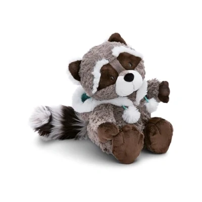 Afbeelding van pluche dier Ratón Lenno met capuchon, 25 cm, grijs, knuffeldier, schattig om te spelen, voor kinderen en volwassenen, een geweldig cadeau idee