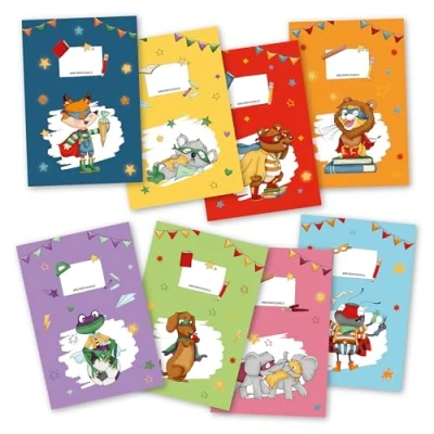 Afbeelding van Papierdrachen Set van 8 hoogwaardige papieren enveloppen voor kinderen A4 formaat Superheldendiermotief Ideaal school 250 g/m² nummer 15