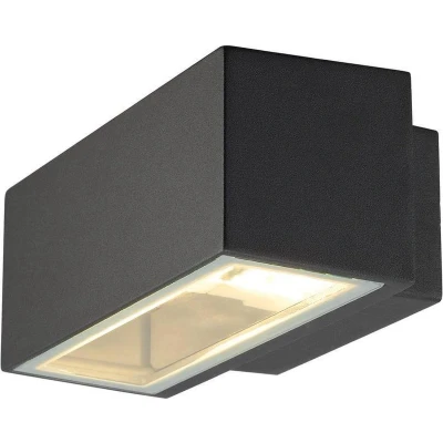 Afbeelding van SLV BOX UP/DOWN 232485 Buitenlamp (wand) R7s Antraciet