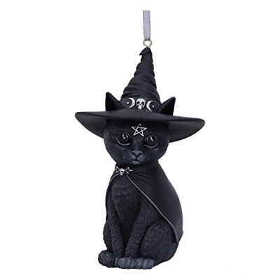 Afbeelding van Nemesis Now Kerstbal Purrah Hanging Ornament Zwart
