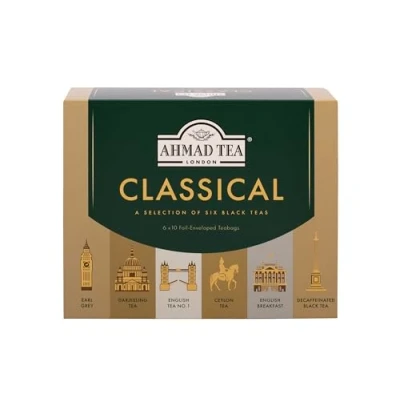 Afbeelding van Ahmad Tea London Classical, 60 klassieke theezakjes, 120 g