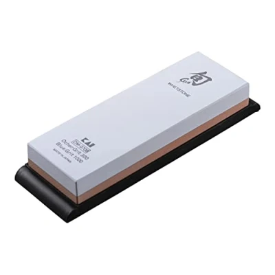 Afbeelding van KAI Shun gecombineerde slijpsteen korrel 300/1000 Japanse messenslijper voor grof en fijn slijpen, 300.1000, messen afmetingen: 18,4 x 6,2 2,8 cm
