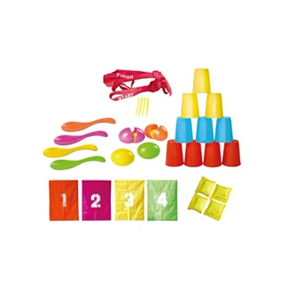 Afbeelding van Knorrtoys 56000 partyspellen 26 delige set (zaklopen, eierlopen, ballenkraam)