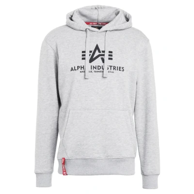 Afbeelding van Alpha Industries FOIL Hoodie grey, Heren, Maat: Small, Grey