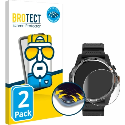Afbeelding van BROTECT Screenprotector voor Mobvoi Ticwatch Atlas Folie Beschermfolie transparant volledig dekking (2 Stuks)